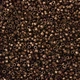 Бисер Японский MIYUKI Delica DB1051 11/0, Matte Metallic Bronze Gold Iris, 400шт/2г - изображение 3