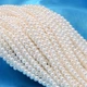 Жемчуг Shell Pearl, Круглый, Белый, 3мм, Отверстие 0.5мм, около 122шт/40см/нить - изображение 5