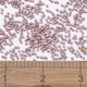 Бисер Японский MIYUKI Delica DB1166 11/0, Galvanized Matte Pink Blush, 400шт/2г - изображение 2