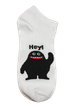 Набір коротких бавовняних шкарпеток з принтом Krazy Sox Funny Cotton Short 5 пар білі з написами та персонажами розмір 38–42 - зображення 3