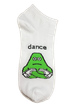 Набір коротких бавовняних шкарпеток з принтом Krazy Sox Funny Cotton Short 5 пар білі з написами та персонажами розмір 38–42 - зображення 6