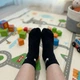 Детские высокие носки черные 26-30 6 пар - изображение 4