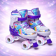 Дитячі ролики квади Scale Sports Rainbow Violet регульований розмір 30–33 - зображення 1