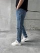 Мужские джинсы Difransel Slim Crop Fit 36 синие с потертостями - изображение 3