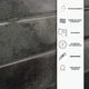3D самоклеящиеся плитки для стен SmartTiles, 5 штук, серые - изображение 2
