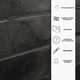 3D самоклеящиеся панели для стен SmartTiles, черные, 5 штук - изображение 2