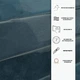 3D самоклеящиеся плитки для стен SmartTiles, 5 штук, синие - изображение 2