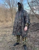 Мужской дождевик тактический для военных пончо плащ от дождя универсальная маскировочная накидка палатка для мужчин камуфляжный туристический универсальный размер - изображение 4