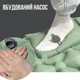 Надувний матрац (каремат) туристичний килимок з подушкою та вбудованим насосом олива 180х60 см - зображення 5