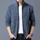 Мужской кардиган на молнии KnitJacket, размер S-M, темно-синий - изображение 3