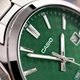 Мужские классические часы Casio MTP-VD03D-3A1 серебристые с зелёным циферблатом - изображение 6