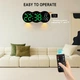 Годинник Deepfox YX-2808 LED цифровий електронний настінний/настільний Будильник Дата Температура 28х11,5см синій - зображення 12