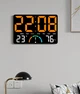 Часы Deepfox GH-9008 LED цифровые электронные настенные/настольные Будильник Дата Температура Влажность 25х17см оранжевый - изображение 15