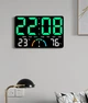 Годинник Deepfox GH-9008 LED цифровий електронний настінний/настільний Будильник Дата Температура Вологість 25х17см зелений - зображення 15