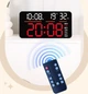 Годинник Deepfox YX-2810 LED цифровий електронний настінний/настільний Будильник Дата Температура Вологість 34х16см червоний - зображення 7