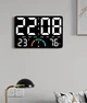 Часы Deepfox GH-9008 LED цифровые электронные настенные/настольные Будильник Дата Температура Влажность 25х17см белый - изображение 15