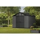 Садовий пластиковий будиночок Keter Stronghold Shed 10x8 Grey 260742 - изображение 6