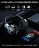 Ігрові бездротові навушники Onikuma B15I з мікрофоном і RGB-підсвічуванням, Bluetooth 5.3 + 2.4G + USB-TypeC, для ПК, PS4, PS5, телефону Black - зображення 2