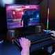 Портативна комп'ютерна колонка для ПК та ноутбука Meetion MT-SP2011 |AUX+USB, 3W*2| RGB підсвічування - зображення 2