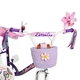 Детский велосипед 18" CORSO EMILY двухколесный для детей 6-8 лет 110-140 см с ручными и ножным тормозами и дополнительными колесами багажником корзиной звонок для девочки фиолетовый - изображение 12