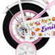 Велосипед Corso Emily 12 дюймов 2-х колесный для детей 3-4 года рост: 80-100 см с ручным и ножным тормозом, корзинкой и дополнительными колесами для девочки розовый - изображение 13