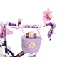 Детский велосипед Corso Emily 14" дюймов 2-х колесный для детей 4-5 лет рост: 90-105 см с корзинкой ручным и ножным тормозом звонком багажником для девочки фиолетовый - изображение 12