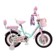 Велосипед Corso Emily 14" для детей 4-5 лет рост 90-105 см стальная рама, с ручным и ножной тормозом, корзинкой, багажником и украшениями для девочки голубой - изображение 8