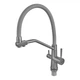 Смеситель для кухни с силиконовым изливом Zerix FUL-021 Graphite Refl.Gray из нерж. стали SUS304 с выходом для пит.воды (ZX6000) - изображение 8