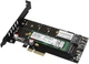 Плата розширення Axagon PCEM2-DC PCIe NVMe+SATA M.2 (PCEM2-DC) - зображення 4