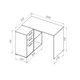 Офисный стол Doros T8 Белый/Графит 100х83х75 (DRS-011891) - изображение 15