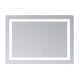 Дзеркало Lidz Kubis (KU2) 1200х800 з LED-підсвічуванням Touch, з антизапотіванням, з димером, рег. яскравості LDKUB120080049007 - зображення 4