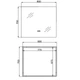 Зеркало Qtap Taurus (TA2) 800×700 мм с LED-подсветкой Touch, с антизапотеванием, с диммером, рег. темп. цвета (3000-6500K) - изображение 3