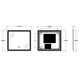 Зеркало Zerix Mirra MR05-80x70-REVERSE с LED Touch, Anti-fog, диммером, регулятором яркости (ZX6057) - изображение 7