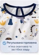 Детский слюнявчик фартук для творчества нагрудник с длинными рукавами от 6 месяцев до 3 лет Принт динозавр Белый - изображение 4