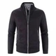 Мужской вязаный кардиган на молнии KnitJacket, черный, размер S-M - изображение 1
