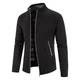Мужской вязаный кардиган на молнии KnitJacket, черный, размер S-M - изображение 2
