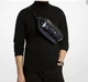 Чоловіча сумка бананка Michael Kors Cooper Medium Metallic Logo Debossed Utility Sling Pack Navy - зображення 2