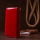 Кошелек женский из гладкой экокожи KIVI 19051 Темно-розовый - изображение 8