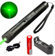 Лазерна указка Green Laser 303 акумуляторна портативна зелений промінь 532 нм лазерний вказівник для візуального позначення об’єктів у приміщенні та на відкритому просторі металевий корпус із зарядкою - зображення 2