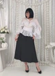 Шовкова спідниця 882VIKA M чорна - изображение 1