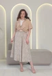Спідниця літня зі штапелю 881ZARA 2XL бежева - зображення 3
