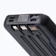 Повербанк 10000 mAh з бездротовою зарядкою USB-С/USB-A/microUSB/Apple Lightning 3 шнури в комплекті - зображення 3