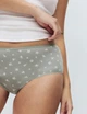 Набор хлопковых трусиков Marks&Spencer миди High rise shorts 20(48) 5 шт soft green 0222 - изображение 3