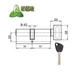 Латунный цилиндр Kedr BRASS M 100 ZCN (50*50T) brass key - изображение 3