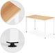 Stół do jadalni ModernHome by Multistore 120 x 60 cm Jasny dąb TH-CSD-16-5 (5905817011797) - obraz 5