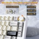Беспроводная Клавиатура ATTACK SHARK X86 White с АЛЮМИНИЕВЫМ Корпусом. 2,4 ГГц/Bluetooth/кабель. Hot-Swap. Аккумулятор 4000 мАч. RGB-подсветка. Свитчи Matcha - изображение 3