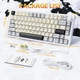 Беспроводная Клавиатура ATTACK SHARK X86 White с АЛЮМИНИЕВЫМ Корпусом. 2,4 ГГц/Bluetooth/кабель. Hot-Swap. Аккумулятор 4000 мАч. RGB-подсветка. Свитчи Matcha - изображение 9