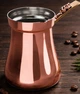 Турка джезва ZH медная "LUWAK" без покрытия 170 мл с латунной ручкой (с фигуркой зверька LUWAK) - изображение 1