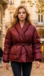 Куртка кімоно м103 бордо one size - зображення 1