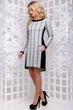 Жіноча сукня в клітинку з джерсі Elegant style з кишенями Seventeen S Сірий (2000000168975) - изображение 5